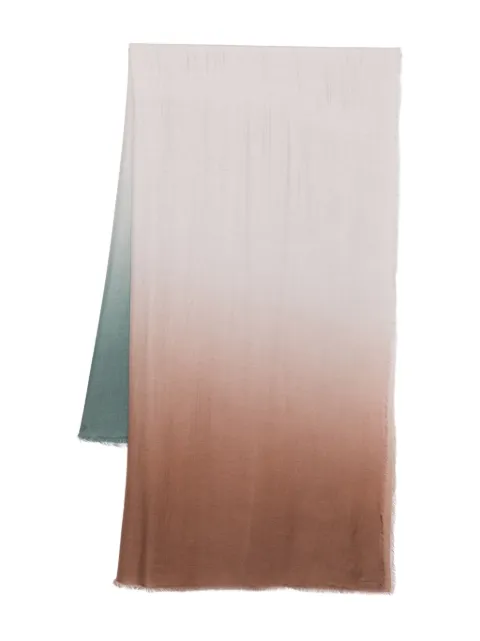 D'aniello ombre frayed-edge scarf