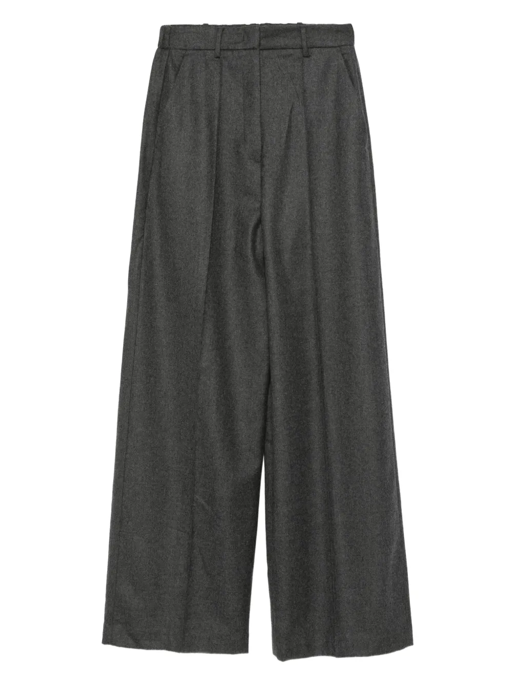 Eric Bompard ribbed straight trousers | Grey | Image 1