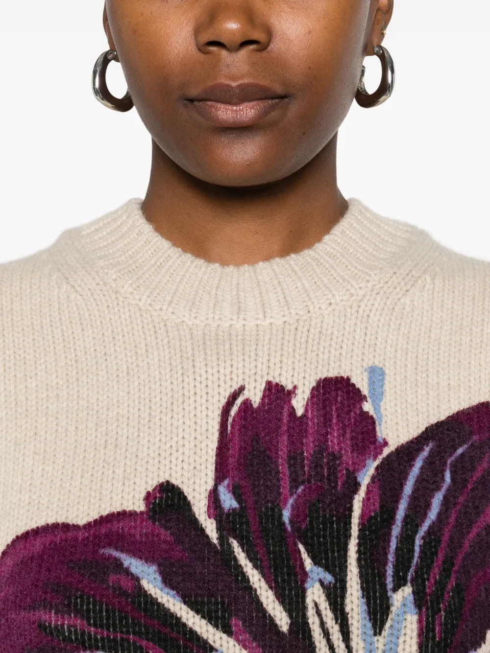 Eric Bompard Floral-print Sleeveless Vest In White
