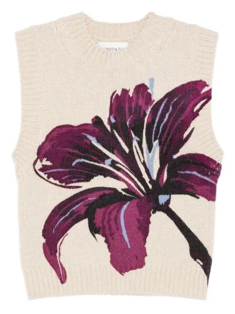 Eric Bompard vestido sin mangas con estampado floral