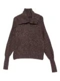 Eric Bompard button-collar sweater - Brown