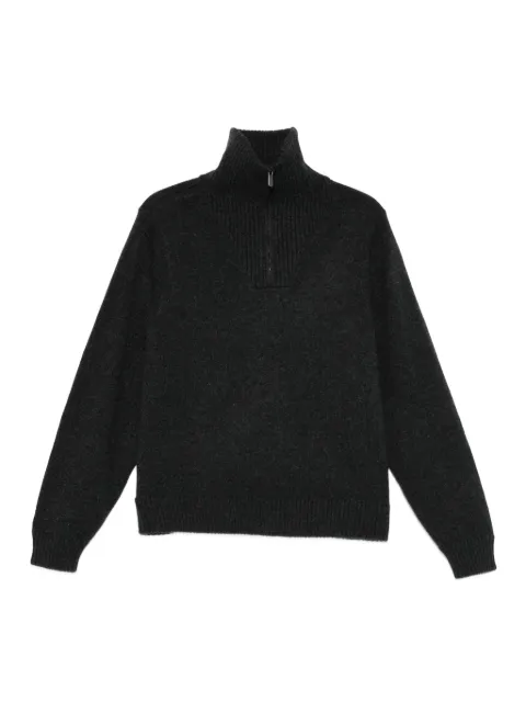 Eric Bompard zip-neck ribbed sweater