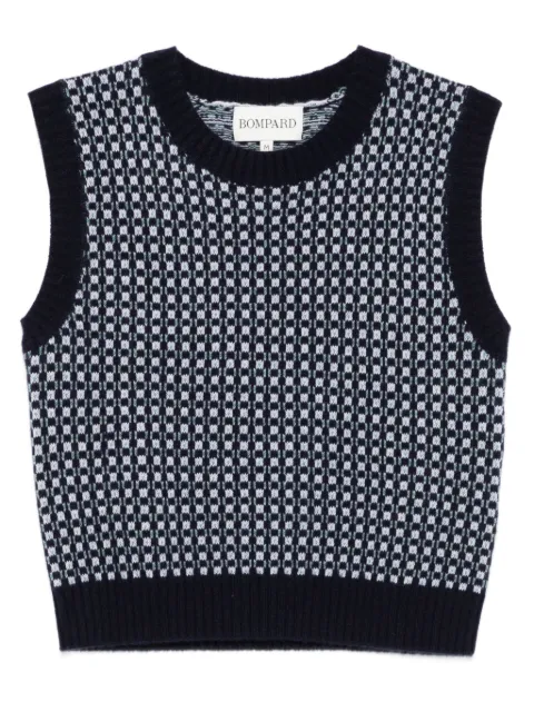 Eric Bompard patterned crew-neck vest 