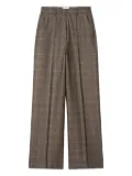 Eric Bompard check-print trousers - Brown