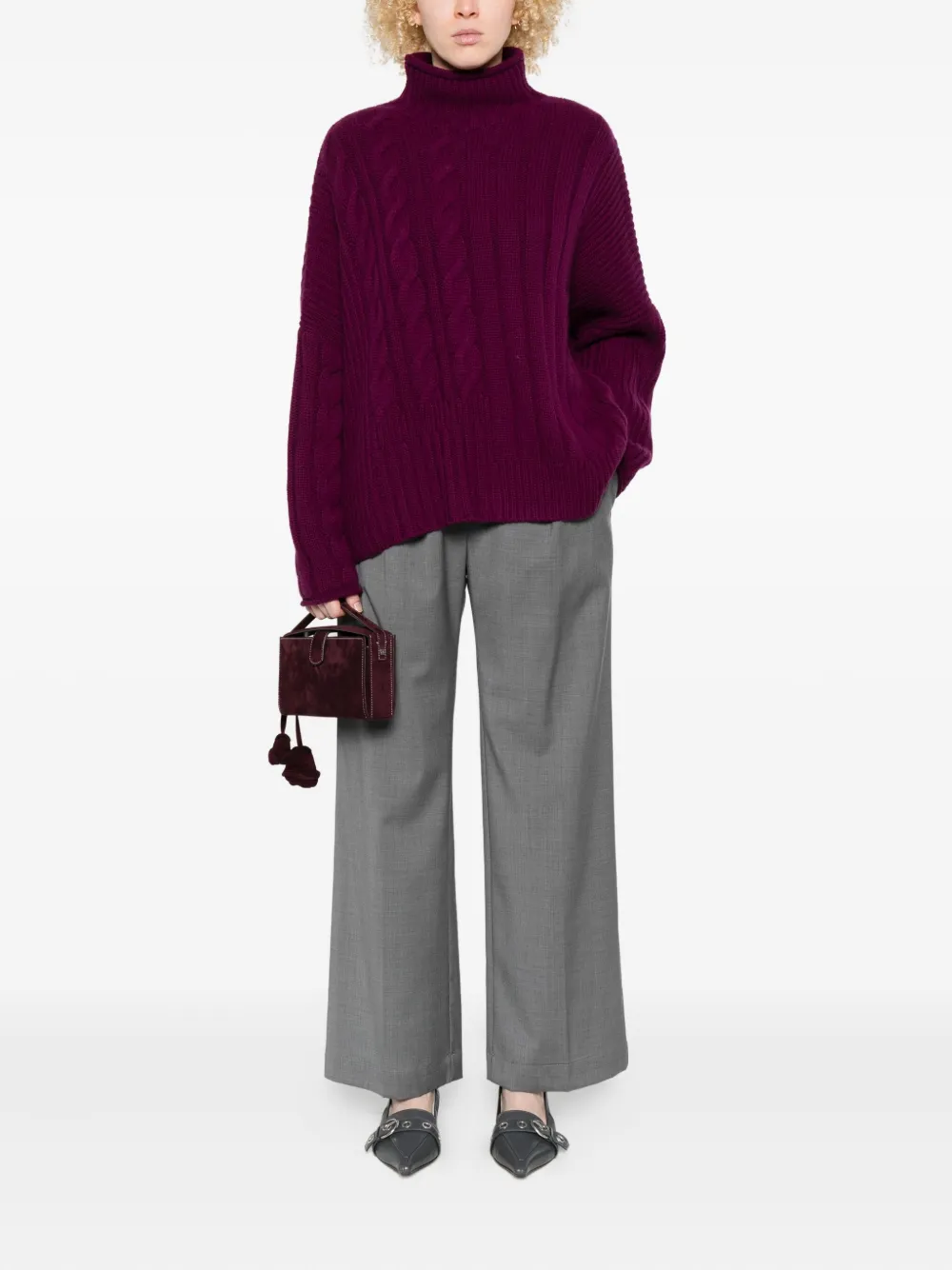 Eric Bompard cable-knit high-neck sweater | Knitted Sweaters | Image 2