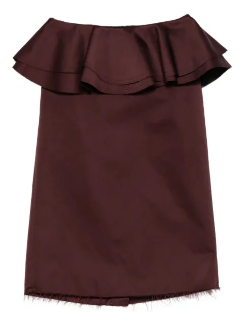 Plan C falda midi con volantes