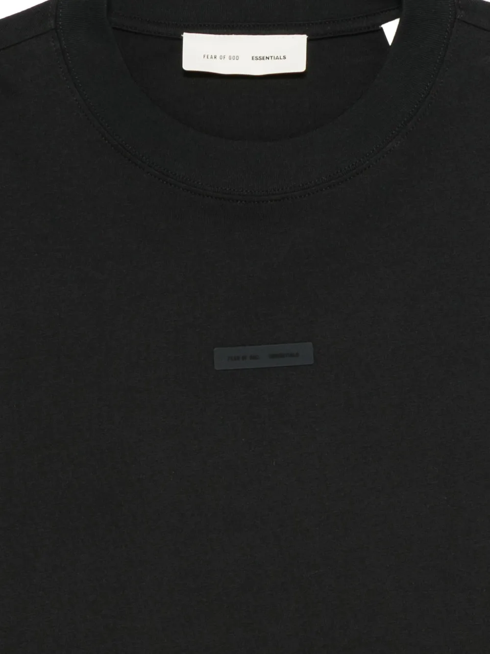 FEAR OF GOD ESSENTIALS T-shirt met logodetail Zwart