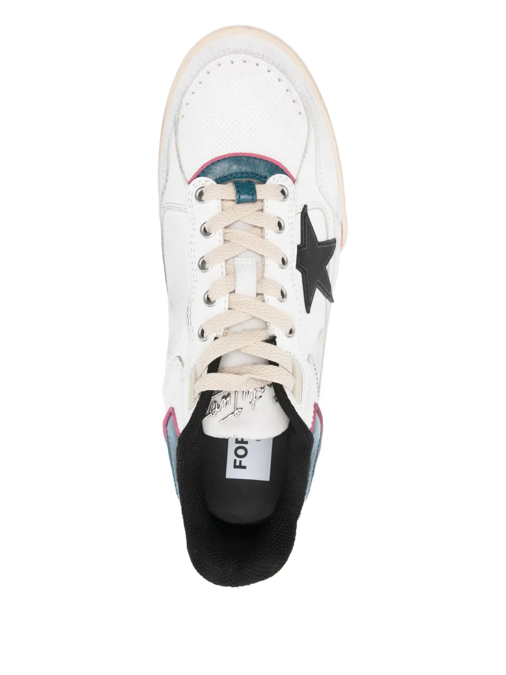 Golden Goose star-detail leather sneakers White