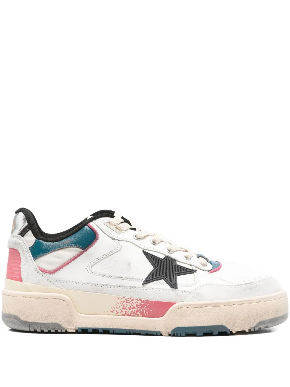 Golden Goose star-detail leather sneakers White