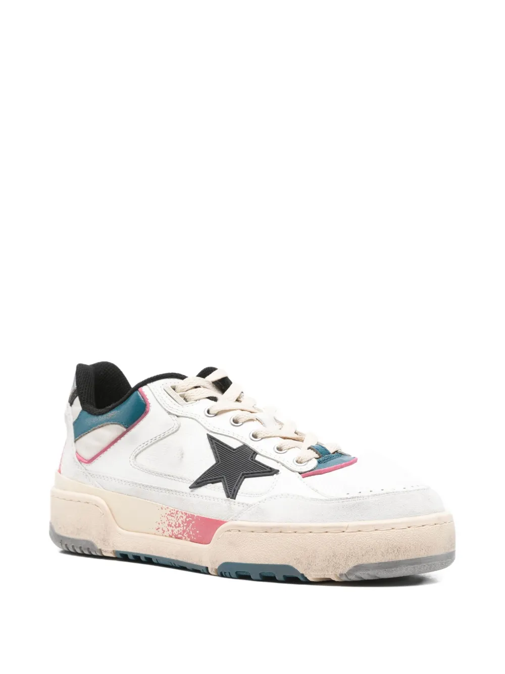 Golden Goose star-detail leather sneakers White