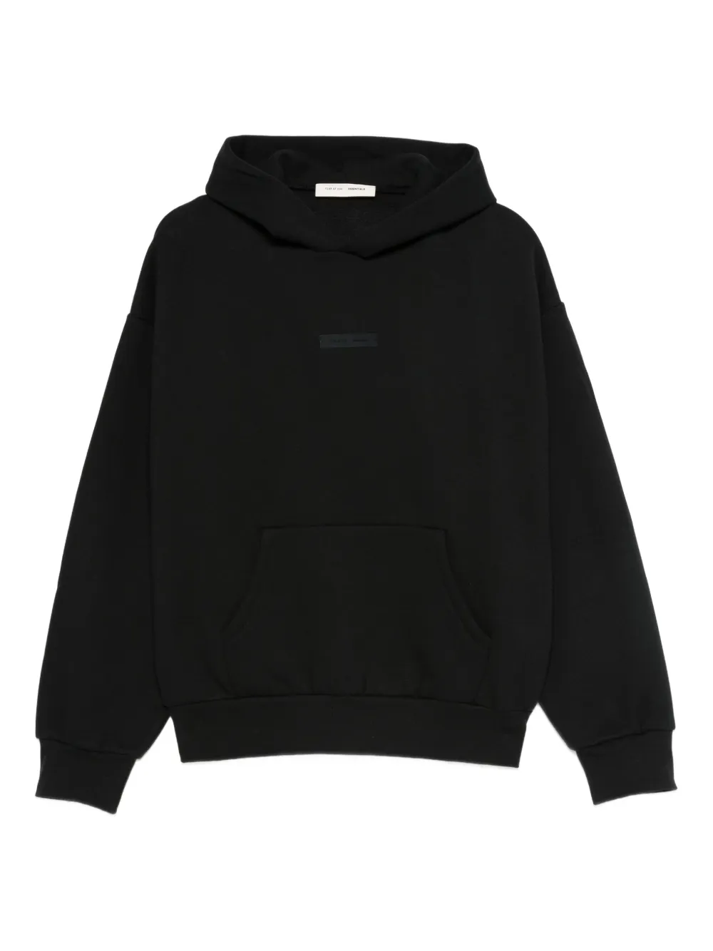 FEAR OF GOD ESSENTIALS logo-detail hoodie | Black | Image 1