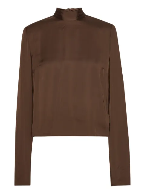 ROTATE BIRGER CHRISTENSEN cowl-back long-sleeve top