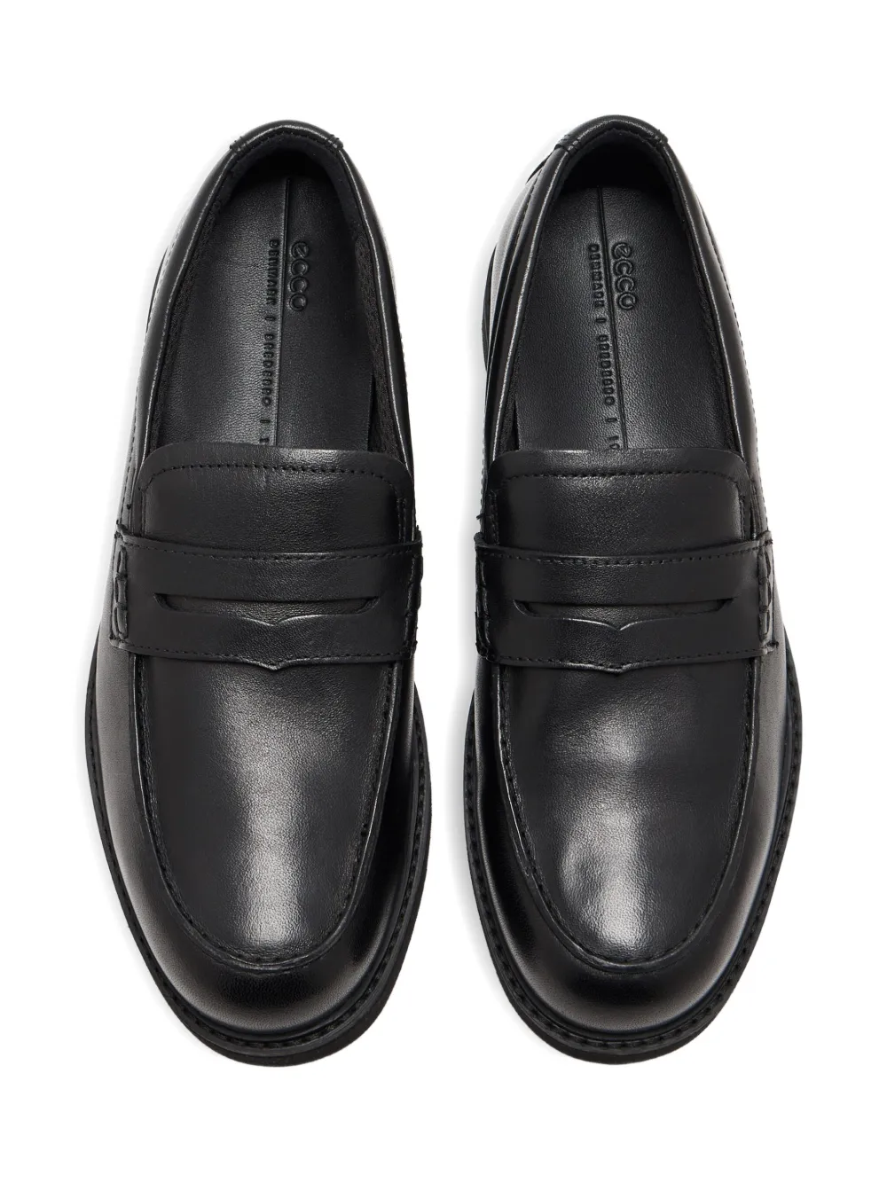 ECCO Leren loafers Zwart