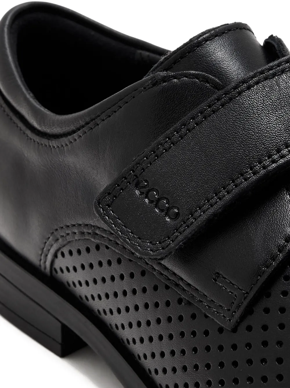 ECCO perforated shoes Black