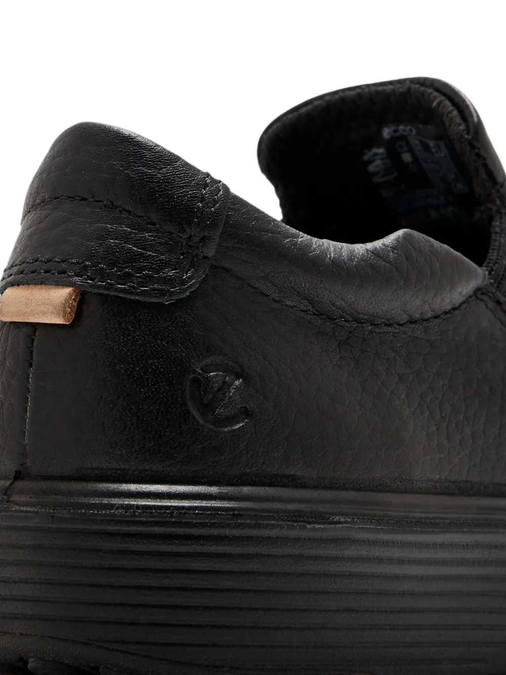ECCO Soft 60k elastic-panel leather loafers Black