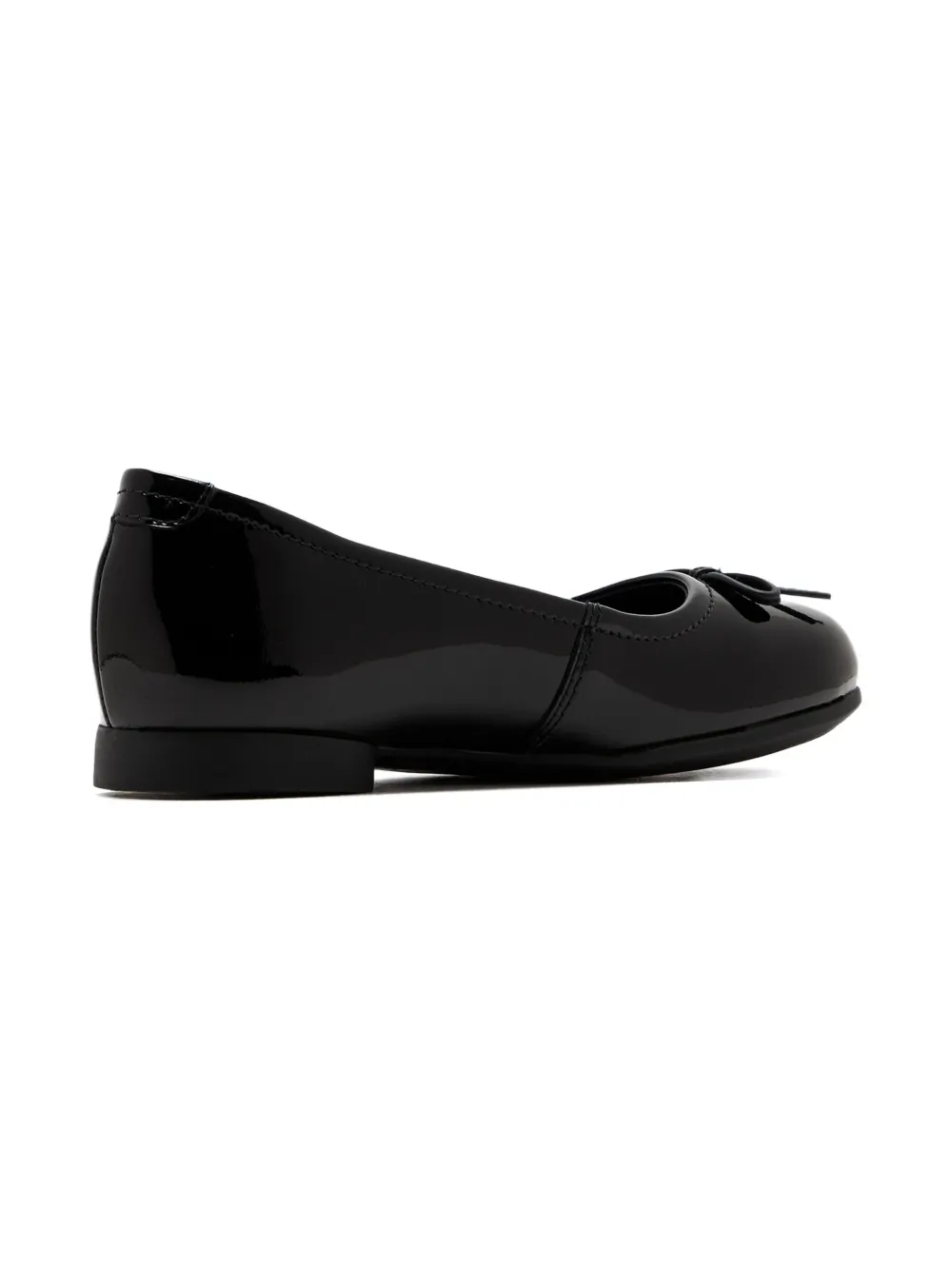 ECCO leather bow-detail ballerinas Black