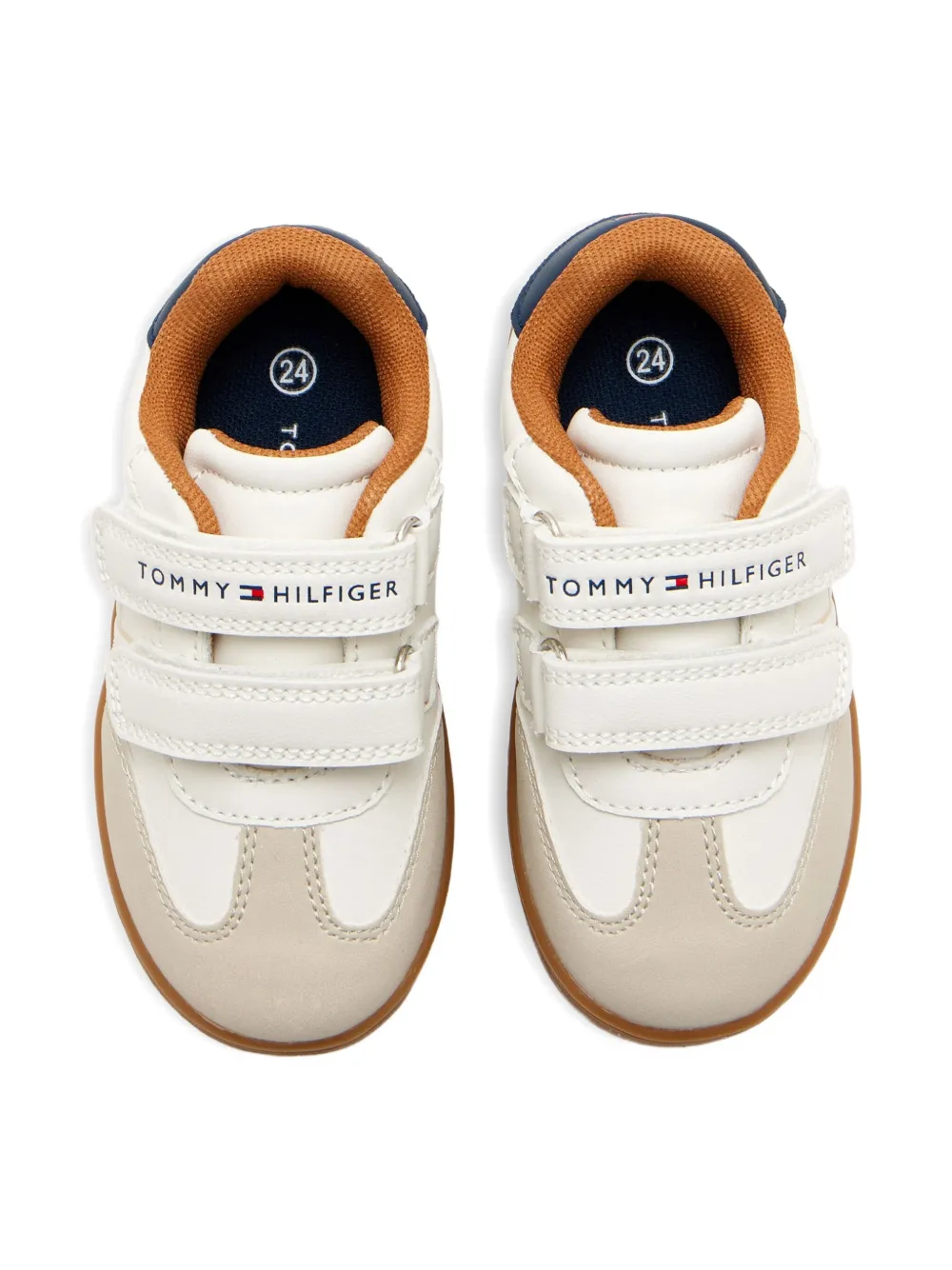 Tommy Hilfiger Junior double-strap sneakers - Wit