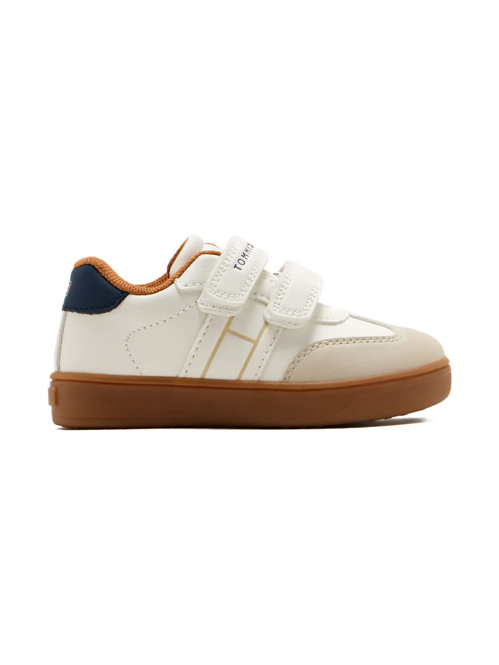 Tommy Hilfiger Junior Sneakers met dubbele bandjes Wit