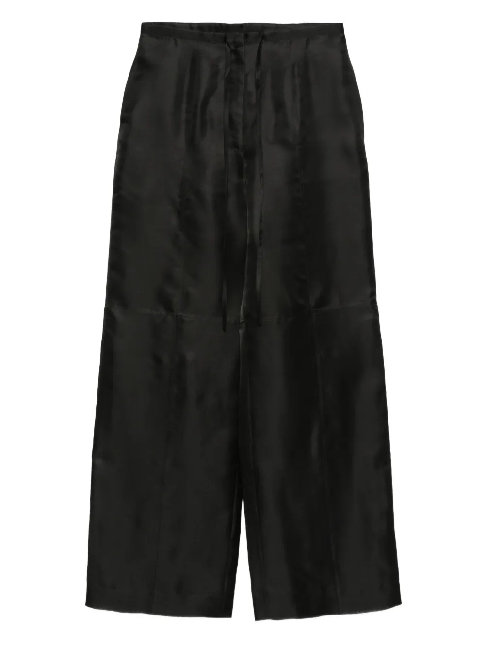 Róhe drawstring silk trousers | Black | Image 1
