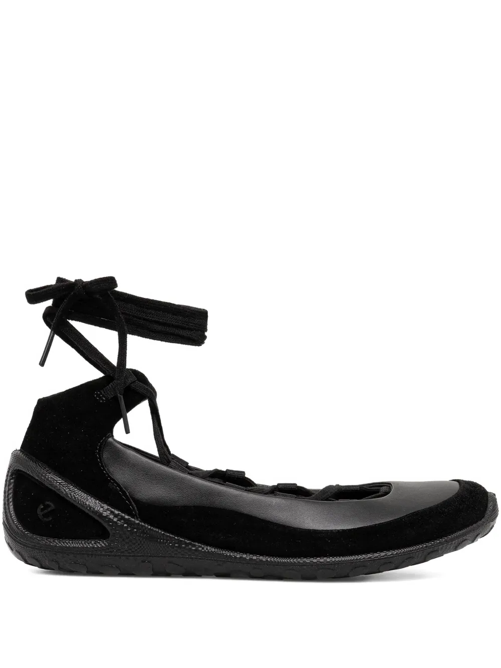 ECCO Biom Lite lace-up ballet flats - Nero