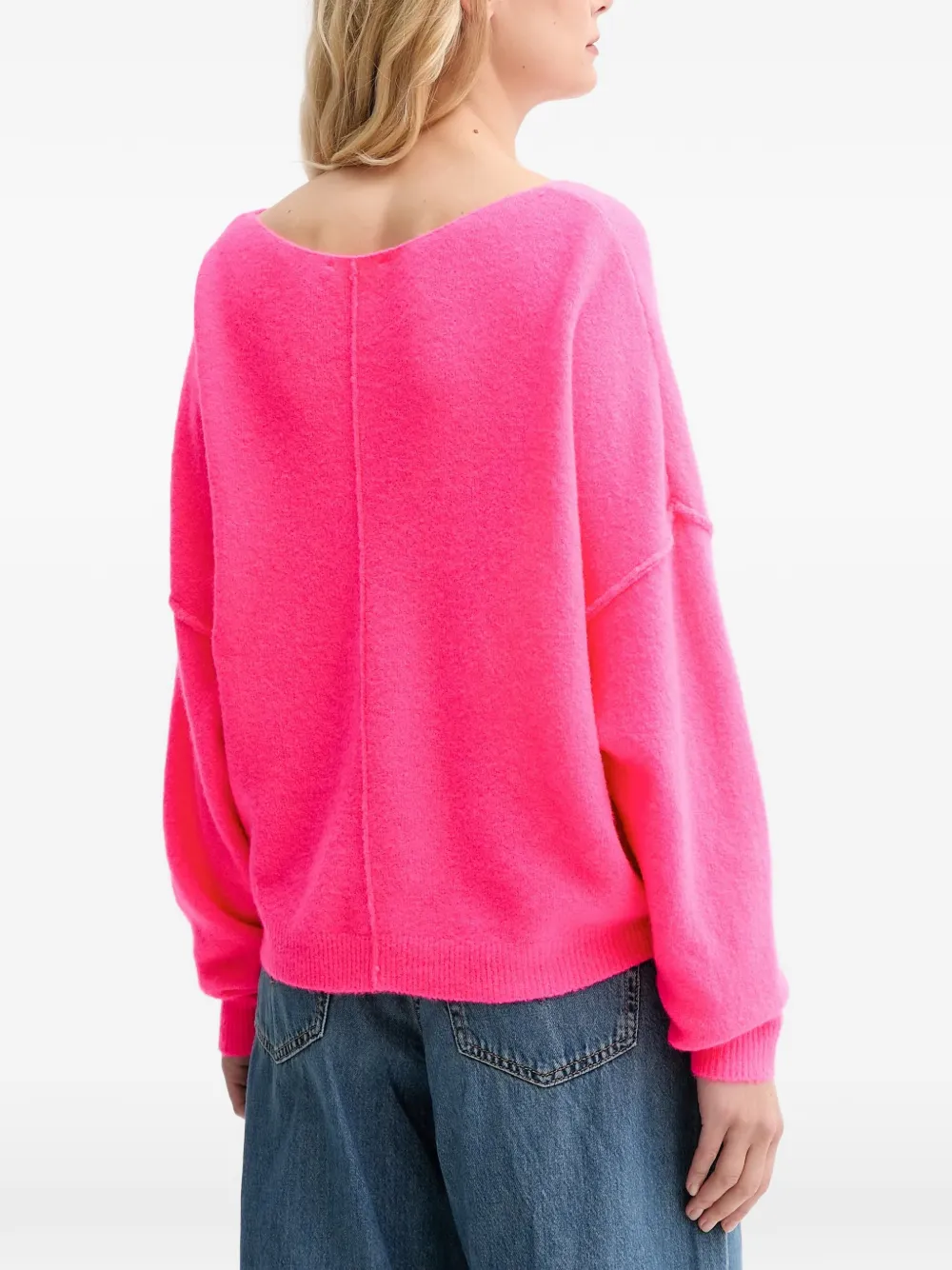 American Vintage Damsville trui met naaddetail Roze