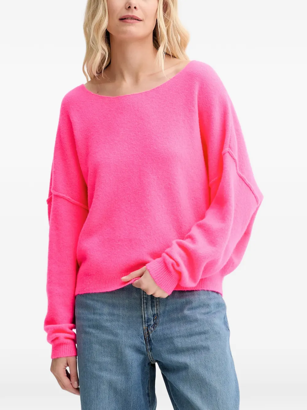 American Vintage Damsville seam-detail sweater - Rosa