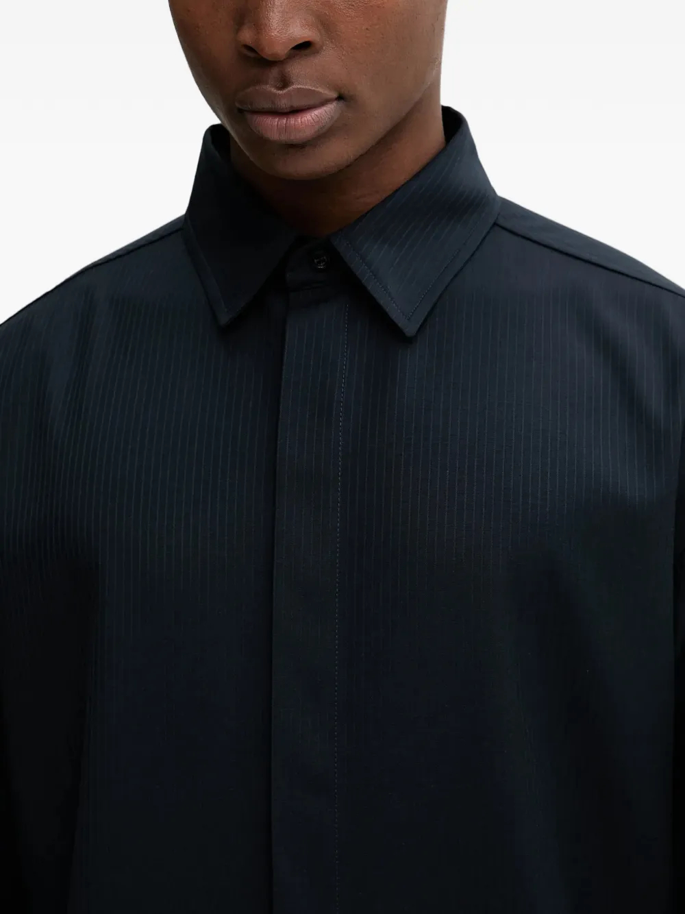 Textured Collared Shirt