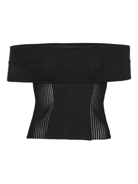 ROTATE BIRGER CHRISTENSEN knitted off-shoulder top