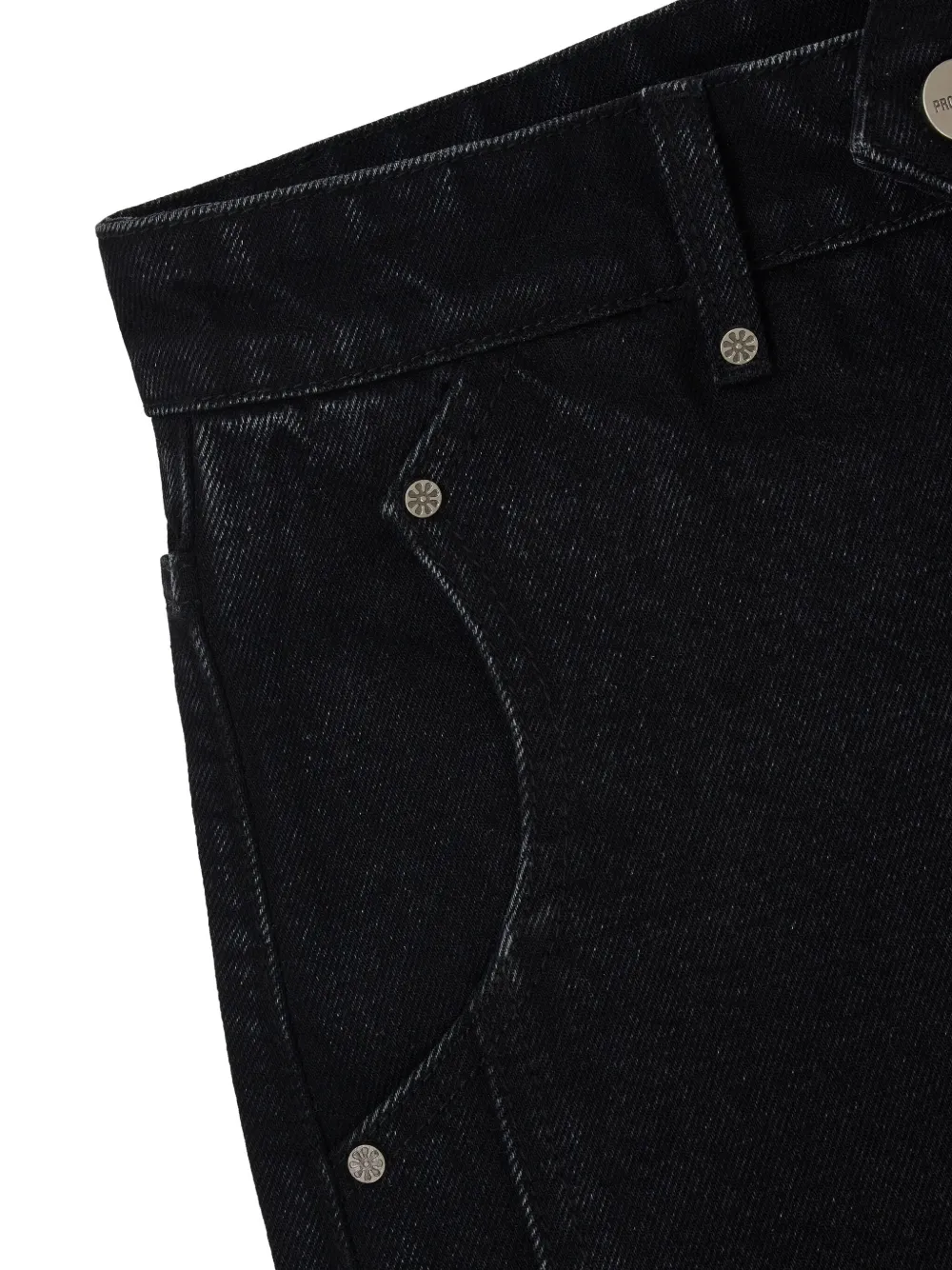Protémoa Raven Wide-leg Jeans In Black