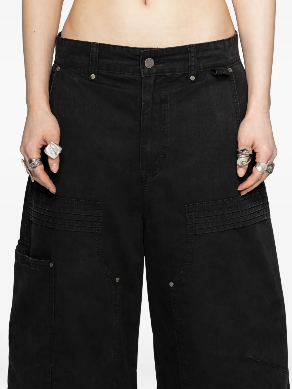 Protémoa Convertible Jeans In Black