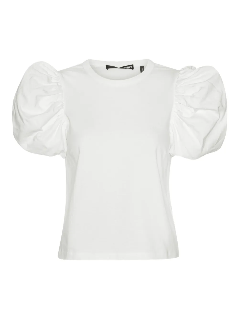 Rotate Birger Christensen Puff-sleeve T-shirt In White