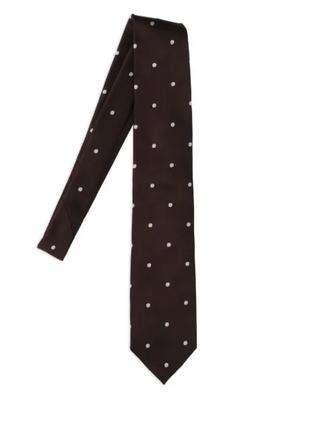 TOM FORD polka-dot silk tie