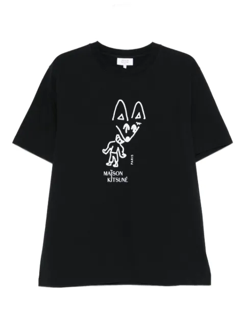 Maison Kitsuné t-shirt à imprimé graphique
