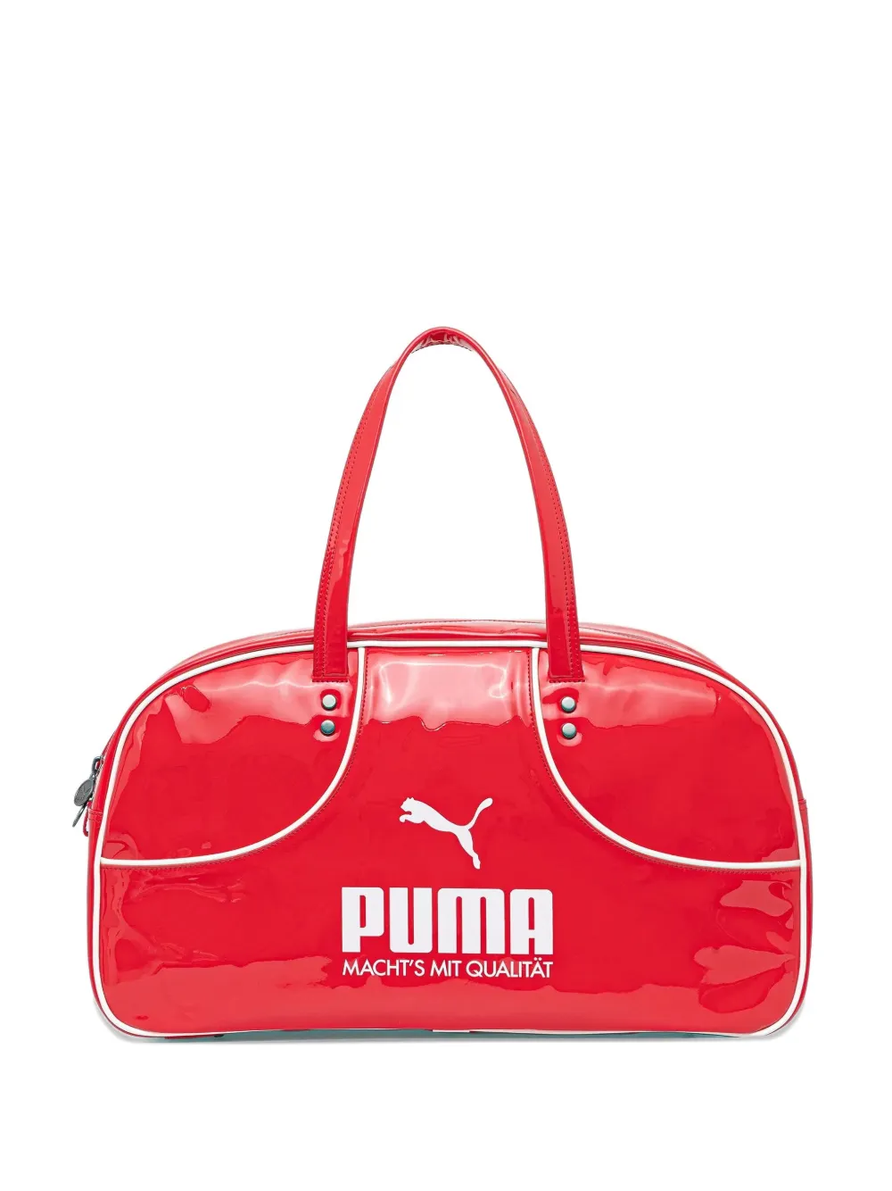 Puma Logo Top-handle Tote Bag In Red