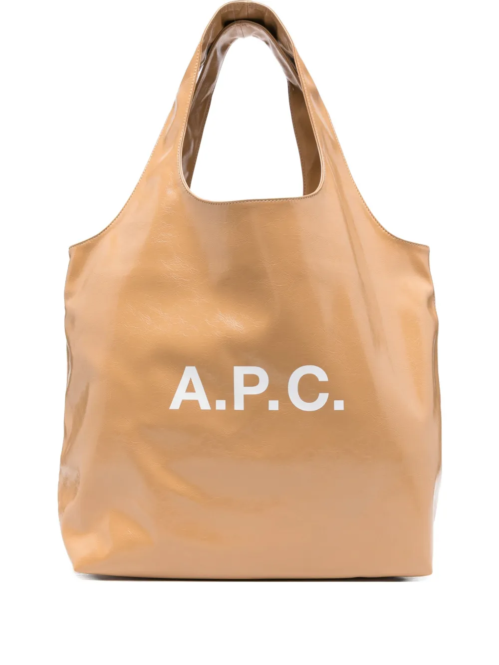 A.P.C. logo-print tote bag - ニュートラル A.P.C. logo-print tote bag - ニュートラル