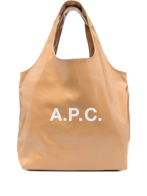 A.P.C. logo-print tote bag
