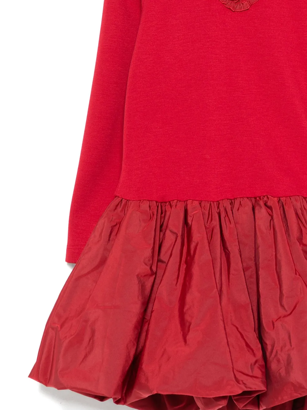Monnalisa Jurk met lange mouwen Rood