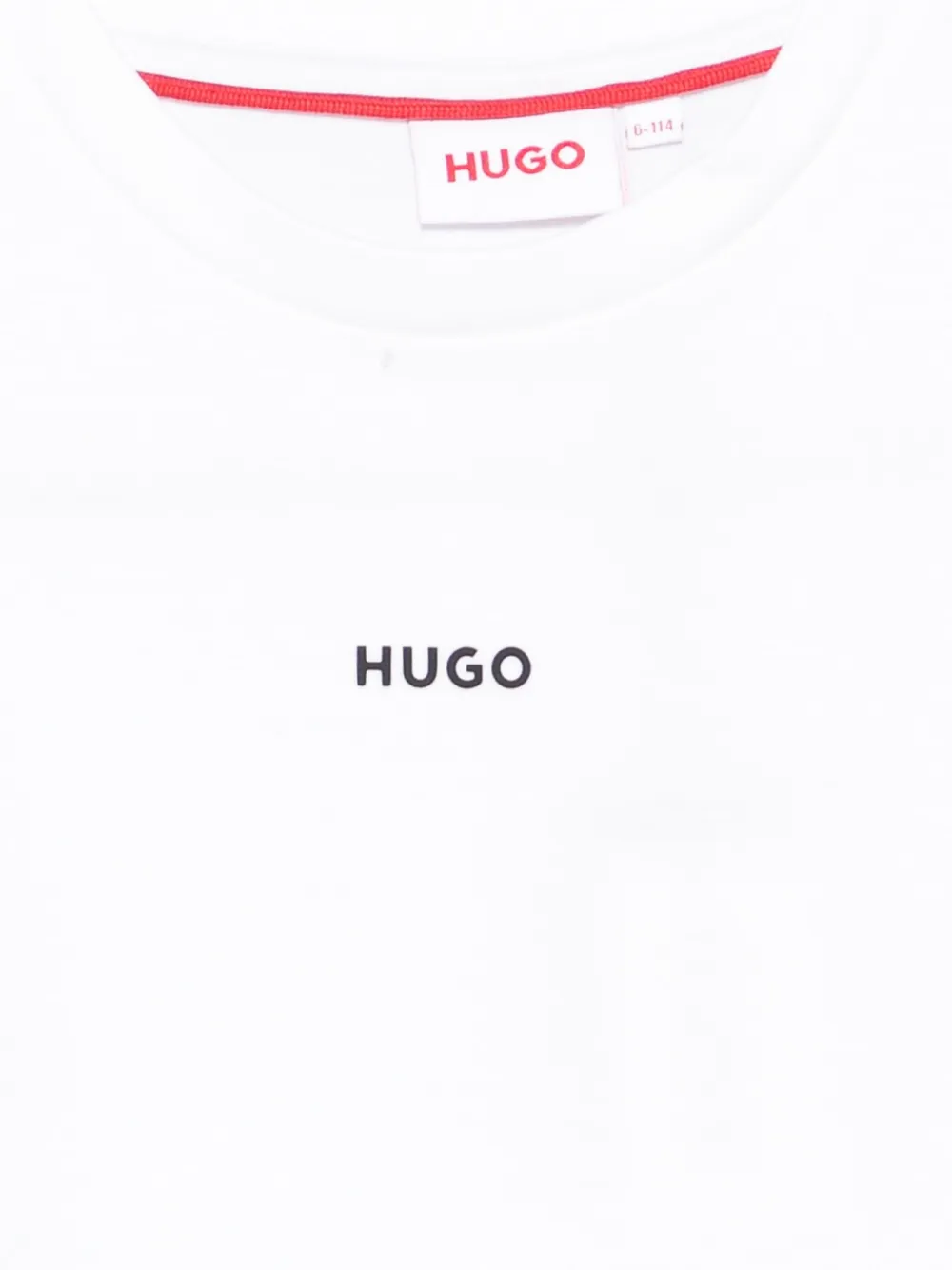 HUGO KIDS T-shirt met ronde hals Wit