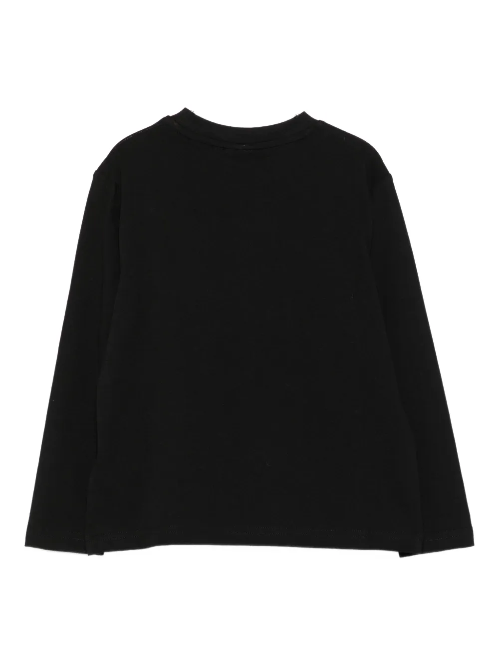 HUGO KIDS Top met logoplakkaat en lange mouwen Zwart