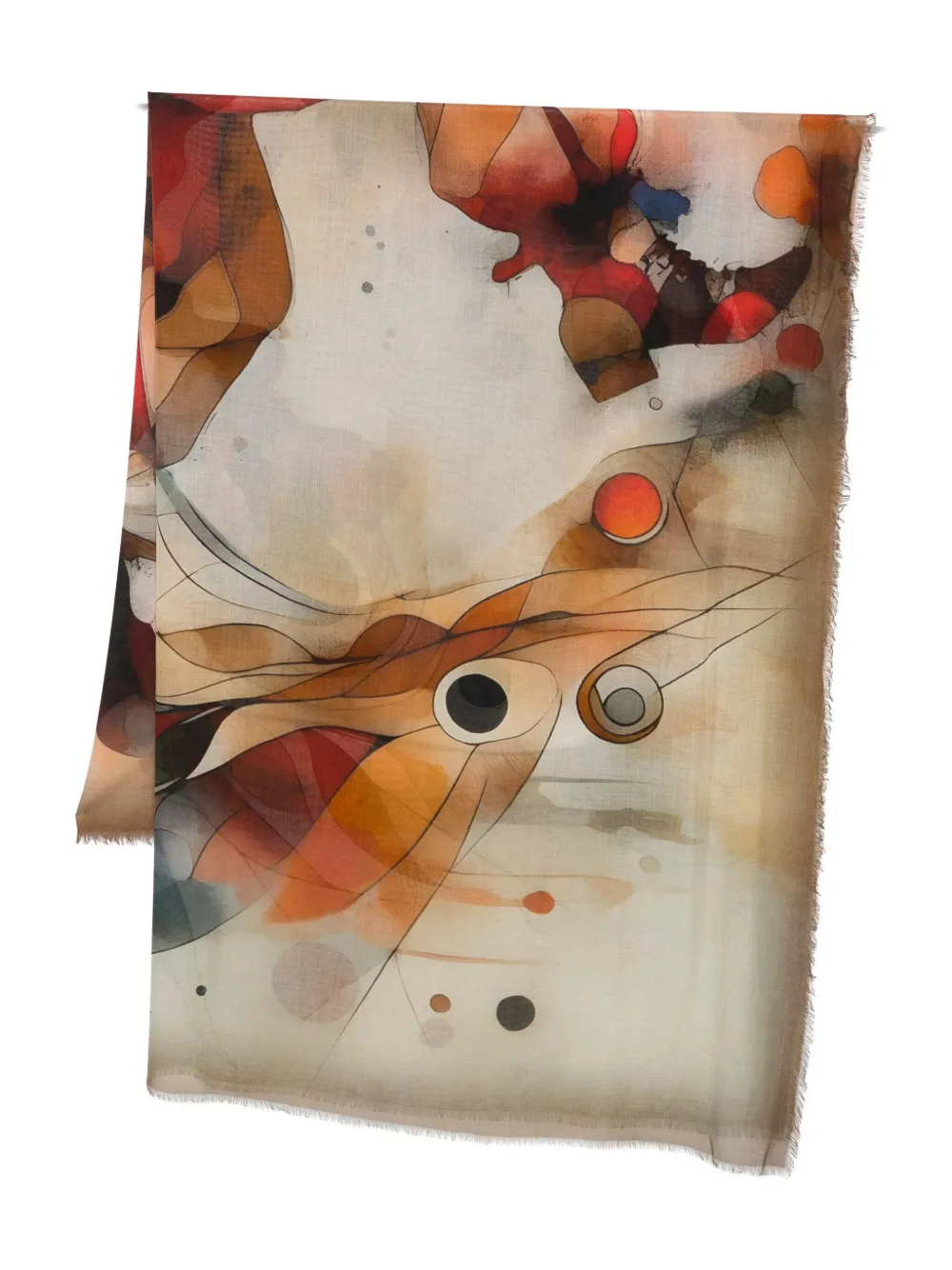 D'aniello Graphic-print Scarf In Animal Print