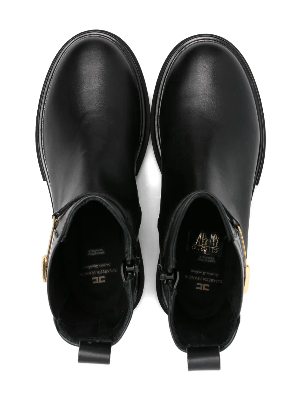 Elisabetta Franchi La Mia Bambina 30mm detailed ankle boots Black