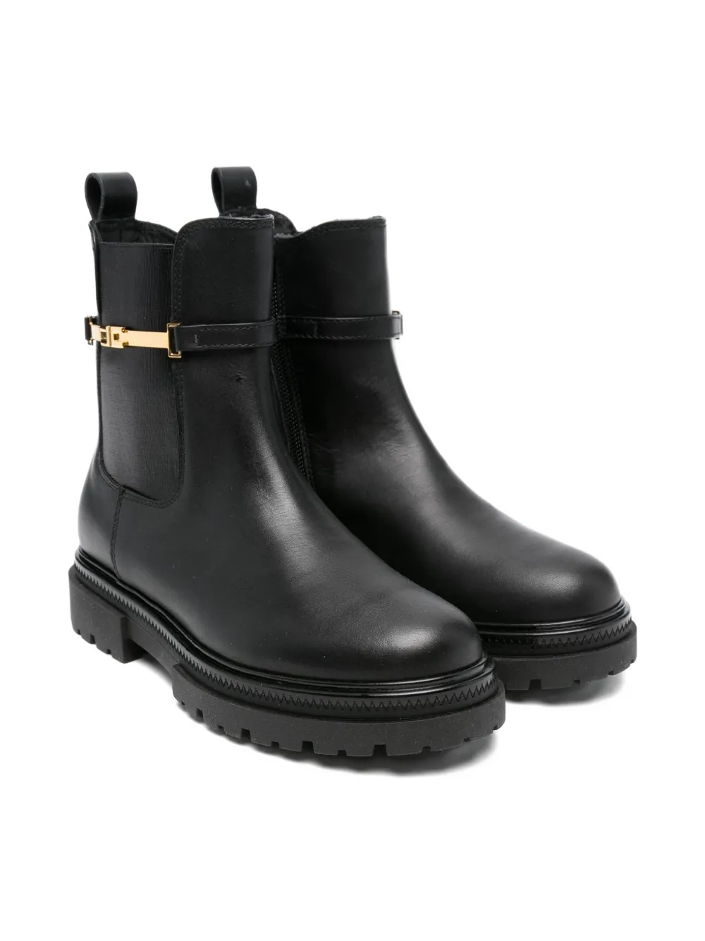 Elisabetta Franchi La Mia Bambina 30mm detailed ankle boots Zwart