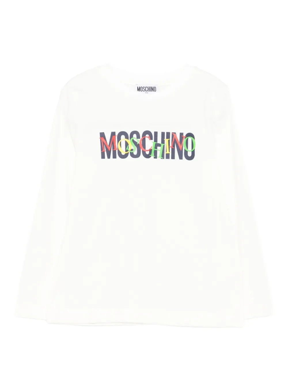 Moschino Kids T-shirt met lange mouwen Wit