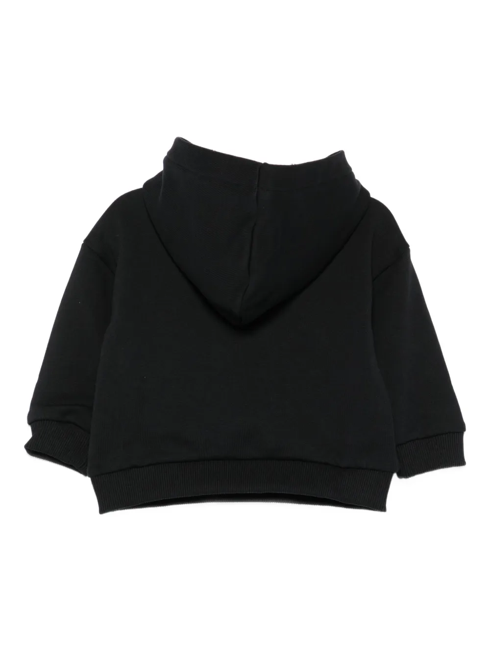 Moschino Kids Top met capuchon en teddybeerprint Zwart