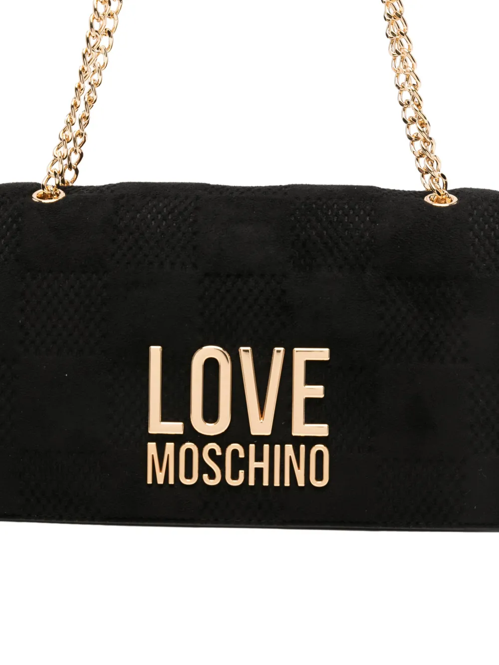 Love Moschino Quilted Shoulder Bag In Black