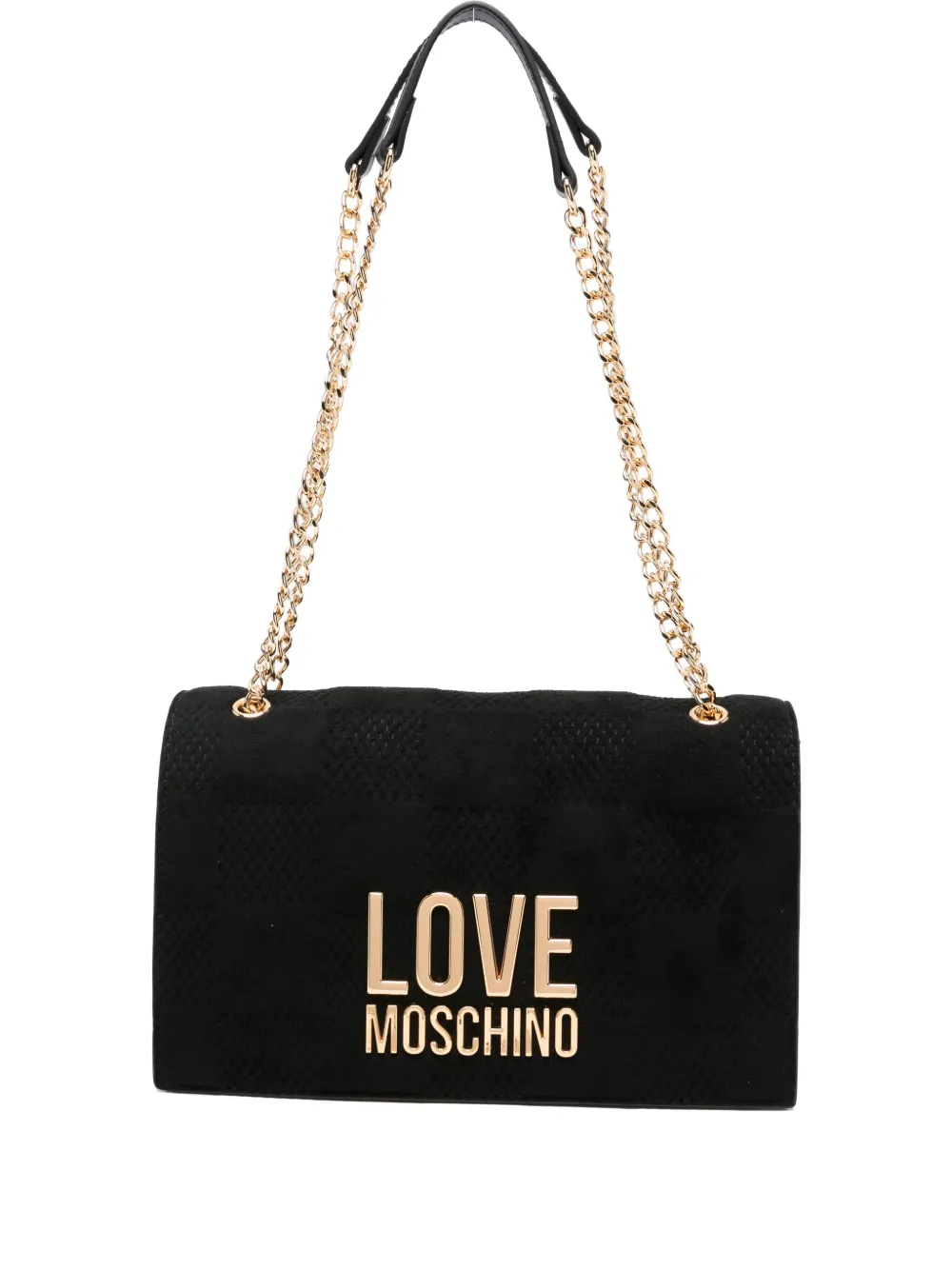 Love Moschino Quilted Shoulder Bag In Black