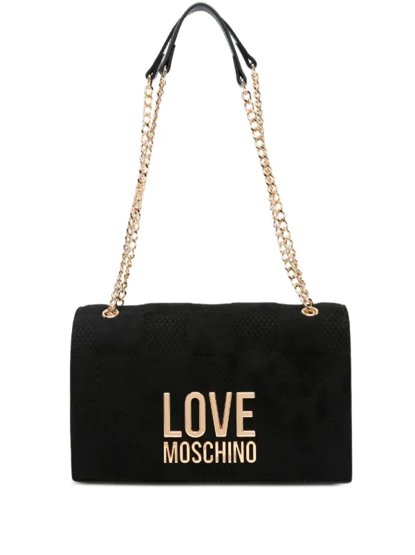 Love Moschino キルティング ショルダーバッグ | ブラック | FARFETCH JP