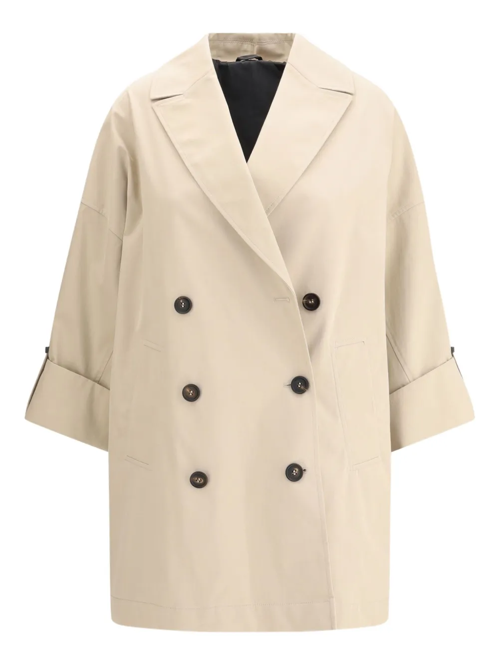 Brunello Cucinelli wide-lapels jewel-embellished jacket - ニュートラル Brunello Cucinelli wide-lapels jewel-embellished jacket - ニュートラル
