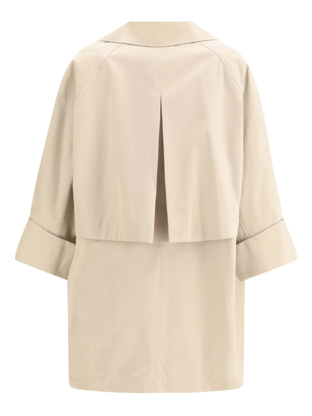 Brunello Cucinelli wide-lapels jewel-embellished jacket Beige