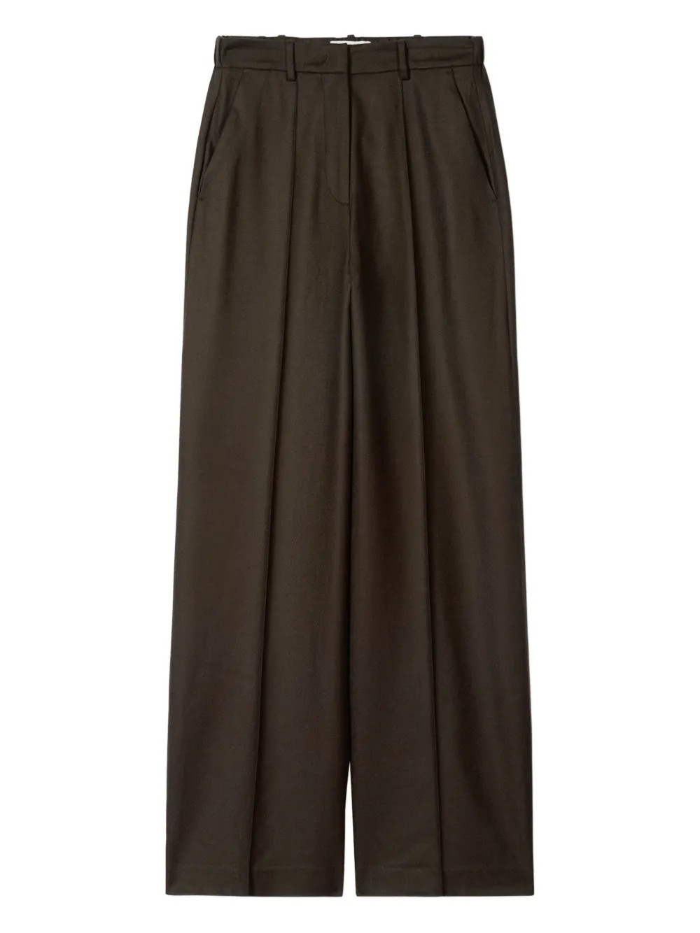 Eric Bompard Pleated Trousers In Brown